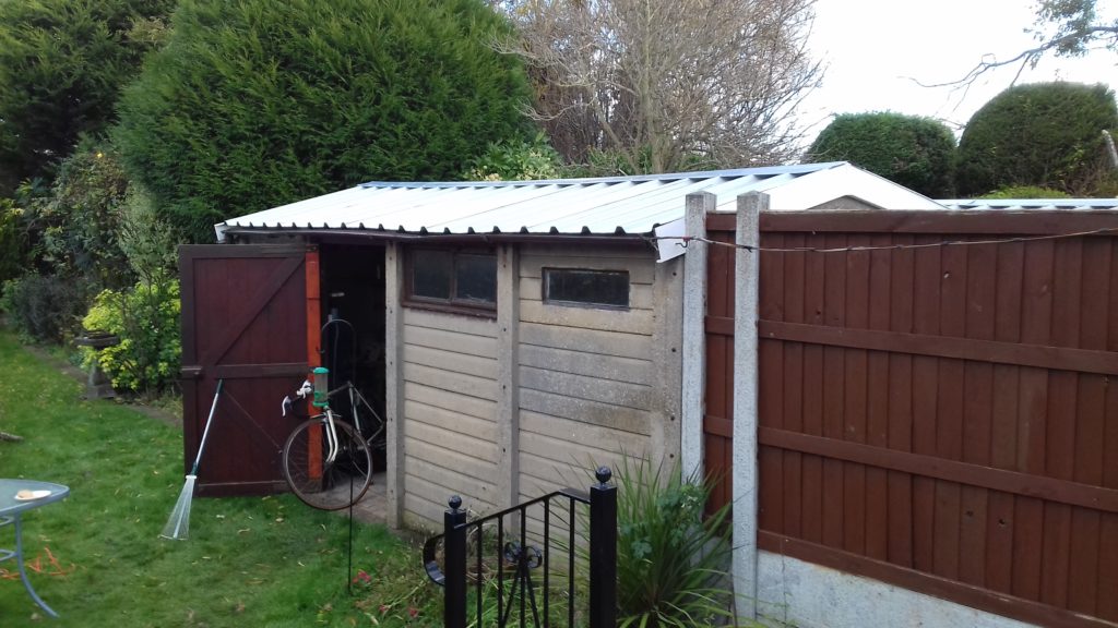 Garage re roof side after scaled