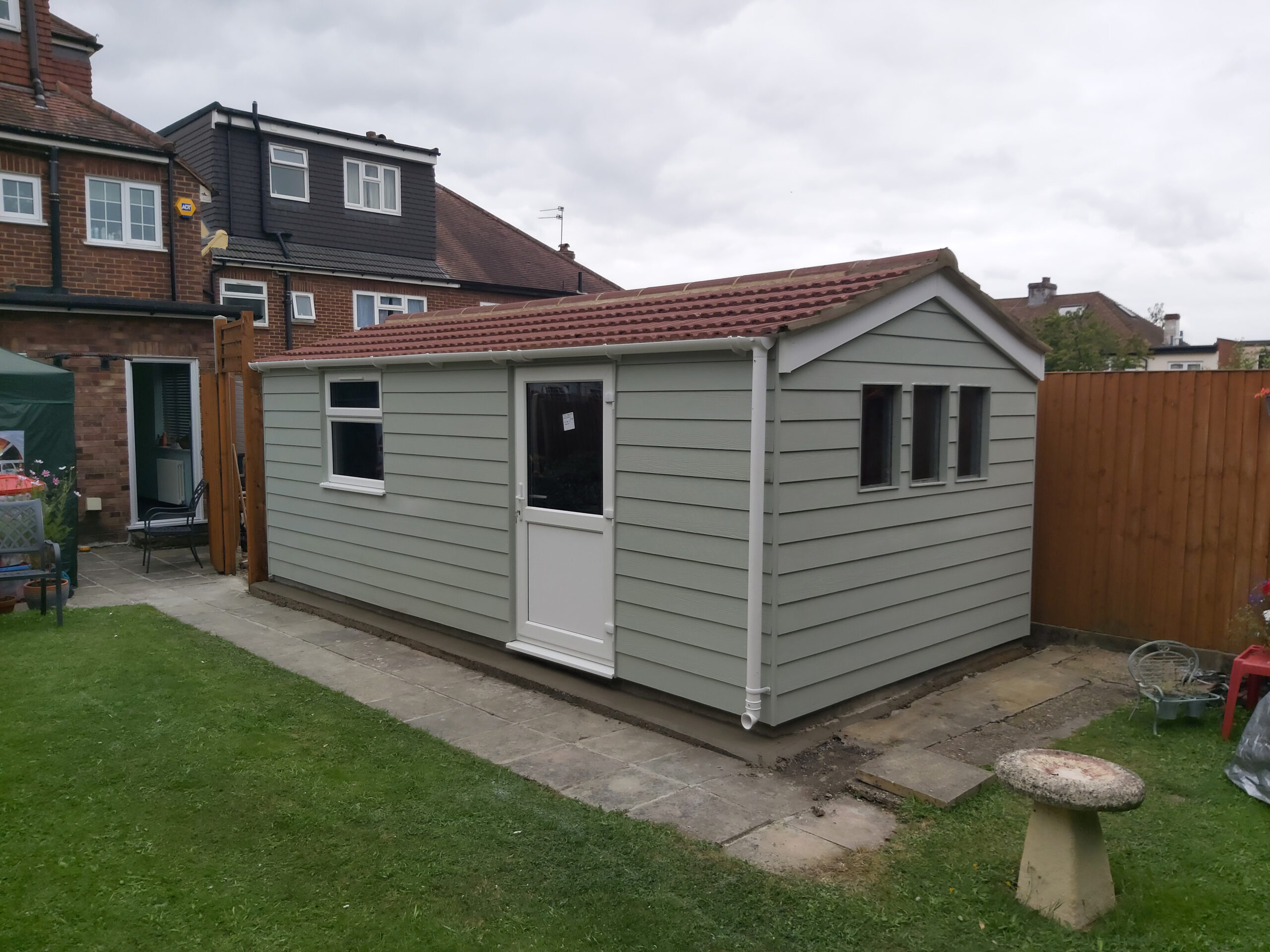 arundel concrete building hardieplank soft green upvc door window 07 scaled